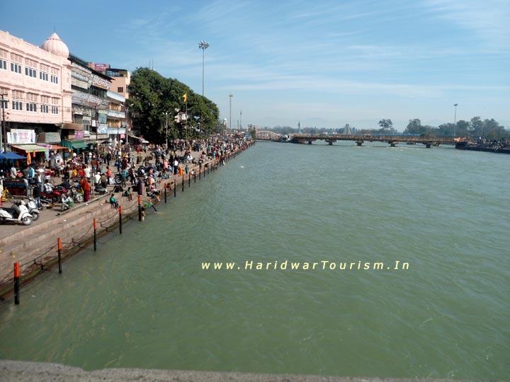 Holy Ganges at Kusha Ghat